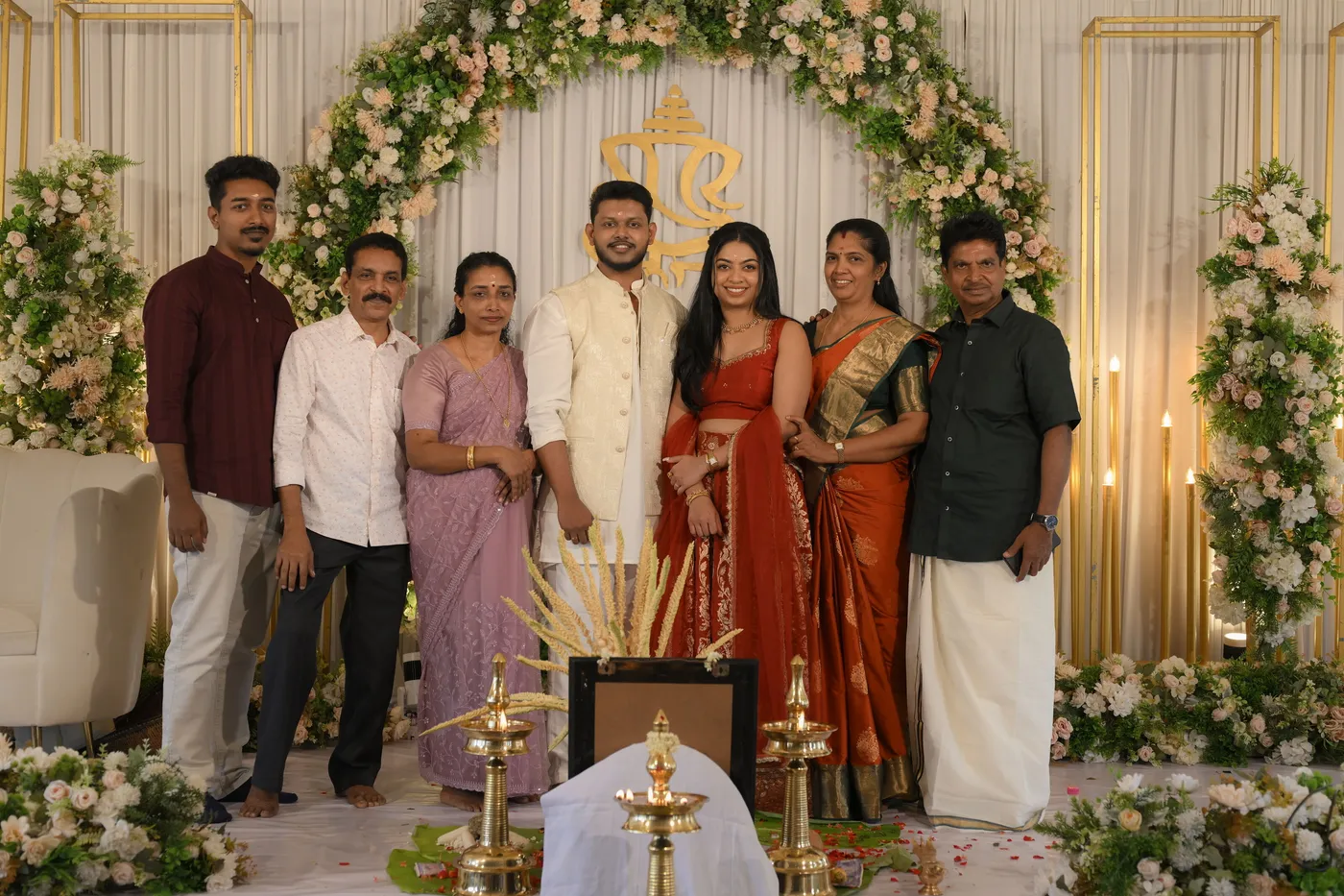 With our families